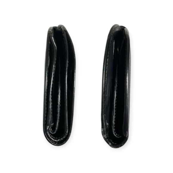 Fendi Vintage Pequin Stripe Half Moon Wallet Brown Black - Picture 5 of 17